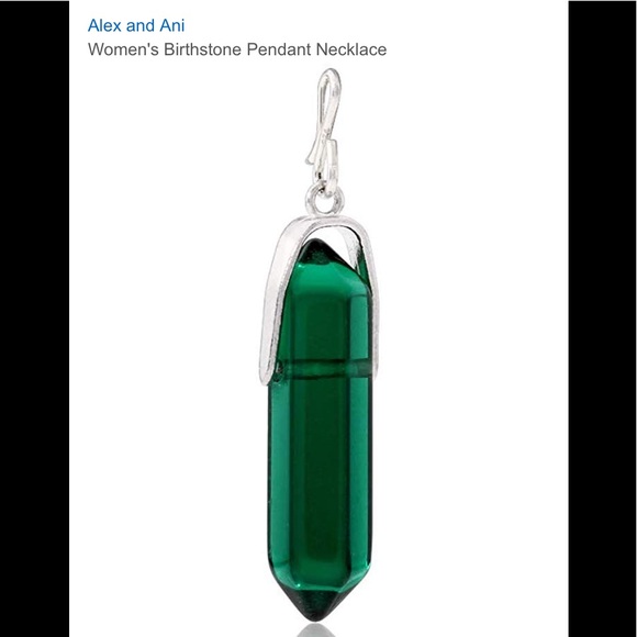Alex and Ani Jewelry - NEW IN BOX Alex & Ani green glass pendant sterling Alex and Ani Jewelry - NEW IN BOX Alex & Ani green glass pendant sterling